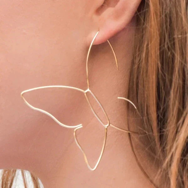 Schmetterlings-Ohrringe | Große Schmetterlings-Ohrringe für Damen