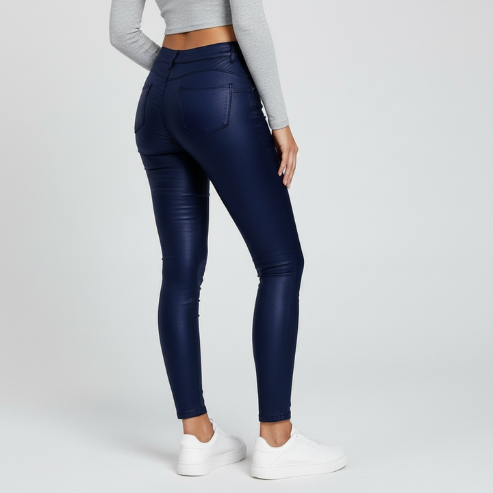 High-Waist-Lederhose - Emilia