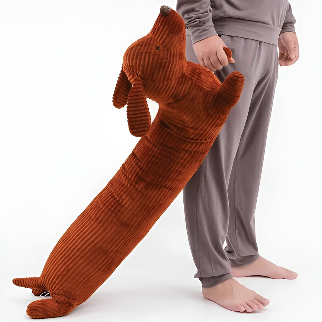 Ergonomisches Plüsch-Dackelkissen – DaxiRest