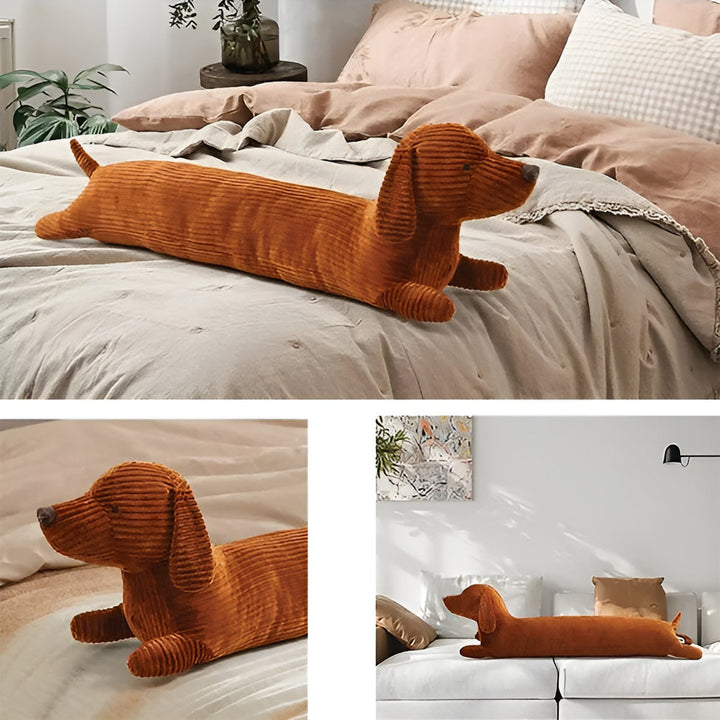 Ergonomisches Plüsch-Dackelkissen – DaxiRest