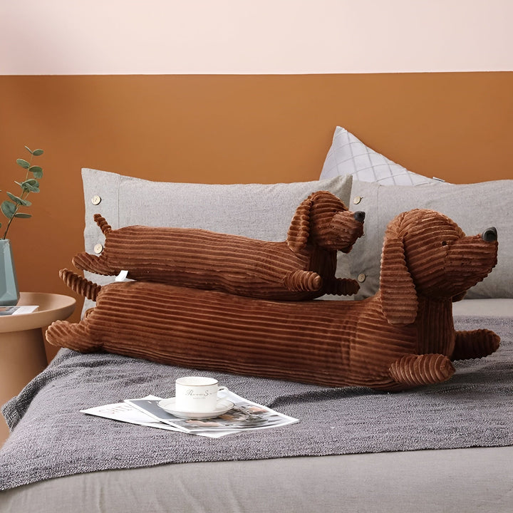 Ergonomisches Plüsch-Dackelkissen – DaxiRest