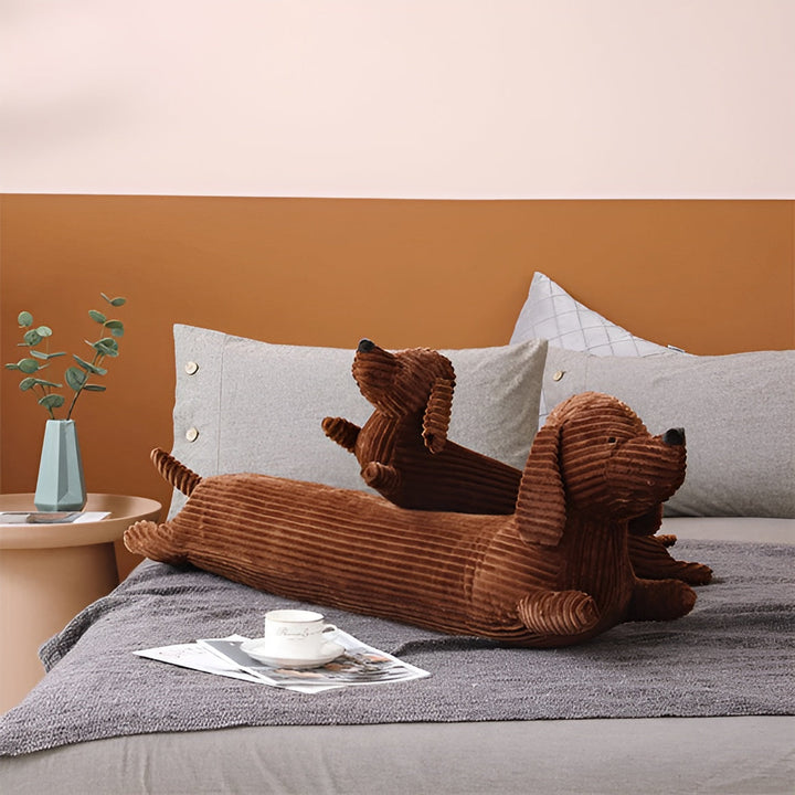 Ergonomisches Plüsch-Dackelkissen – DaxiRest