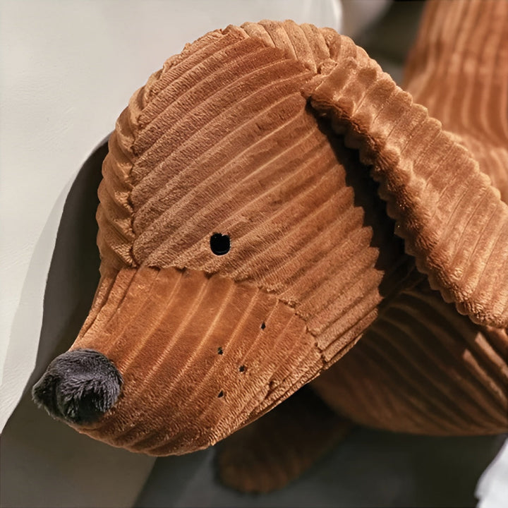 Ergonomisches Plüsch-Dackelkissen – DaxiRest