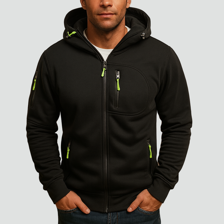 Herren-Hoodie | Reissverschluss & verstellbare Kapuze