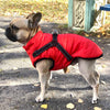Hundejacke mit integriertem Geschirr, winddicht und wasserabweisend, reflektierend