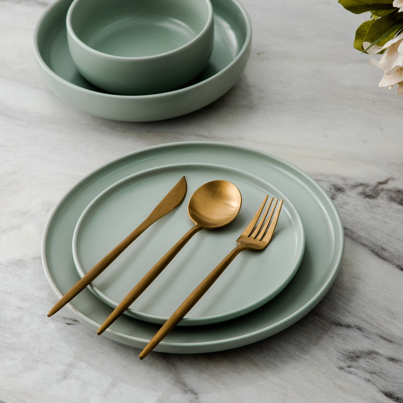 Luxus-Besteckset aus Edelstahl – Design in Gold | 24 Teile / 48 Teile