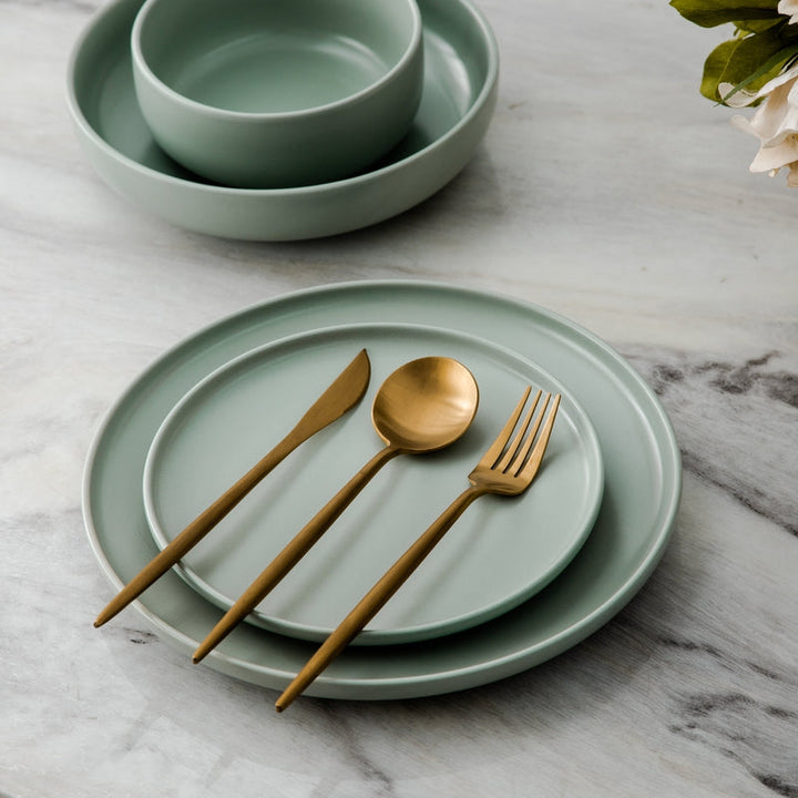 Luxus-Besteckset aus Edelstahl – Design in Gold | 24 Teile / 48 Teile