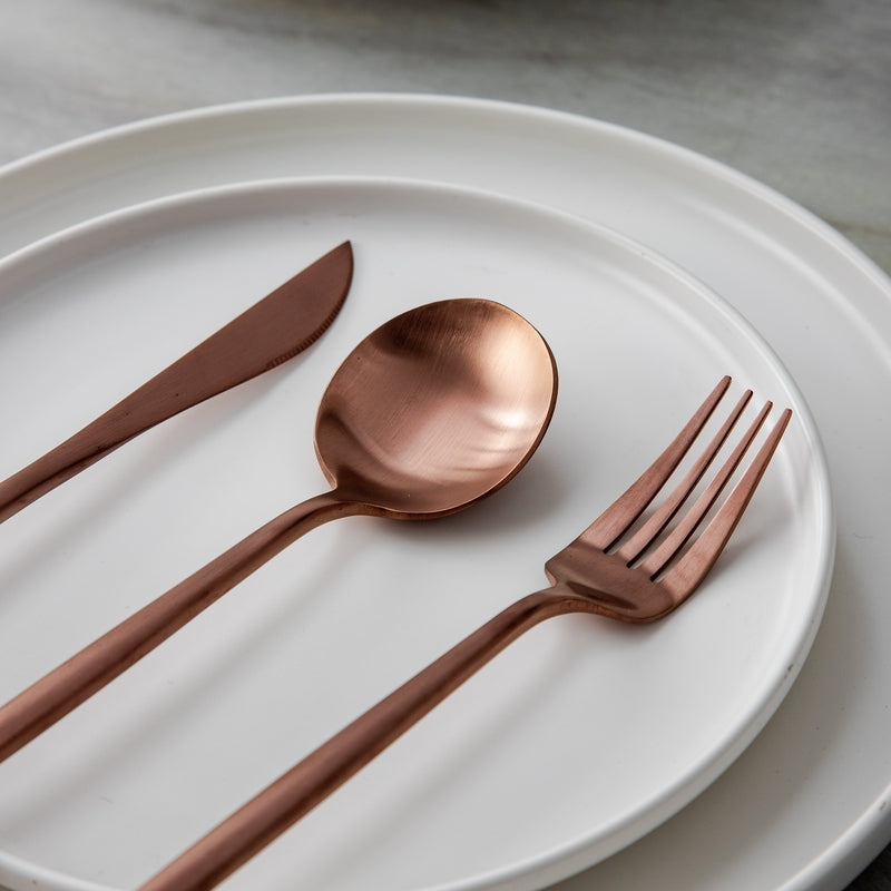 Luxus-Besteckset aus Edelstahl – Design in Gold | 24 Teile / 48 Teile