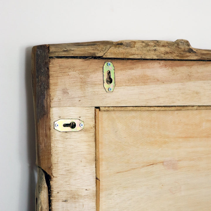 Rechteckiger Wandspiegel aus Recycled Teakholz