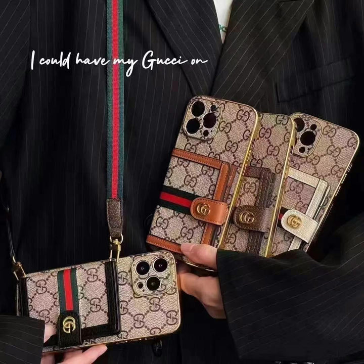 Luxus-Hülle für iPhone mit Umhängetasche