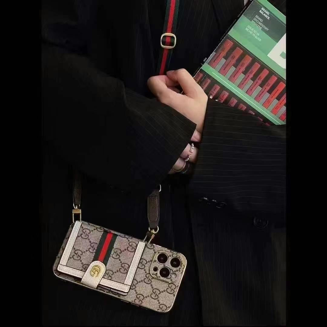Luxus-Hülle für iPhone mit Umhängetasche