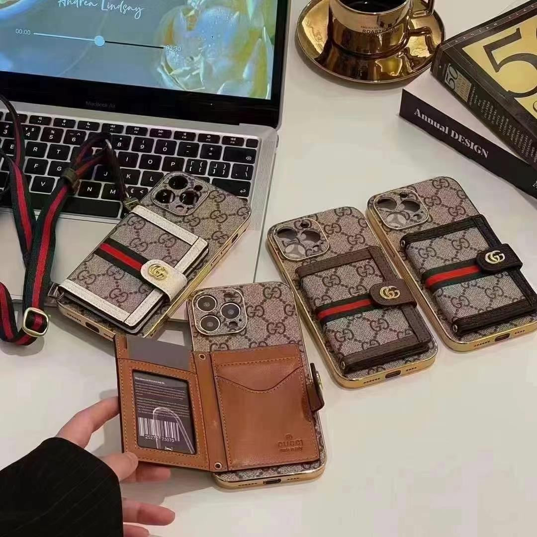 Luxus-Hülle für iPhone mit Umhängetasche