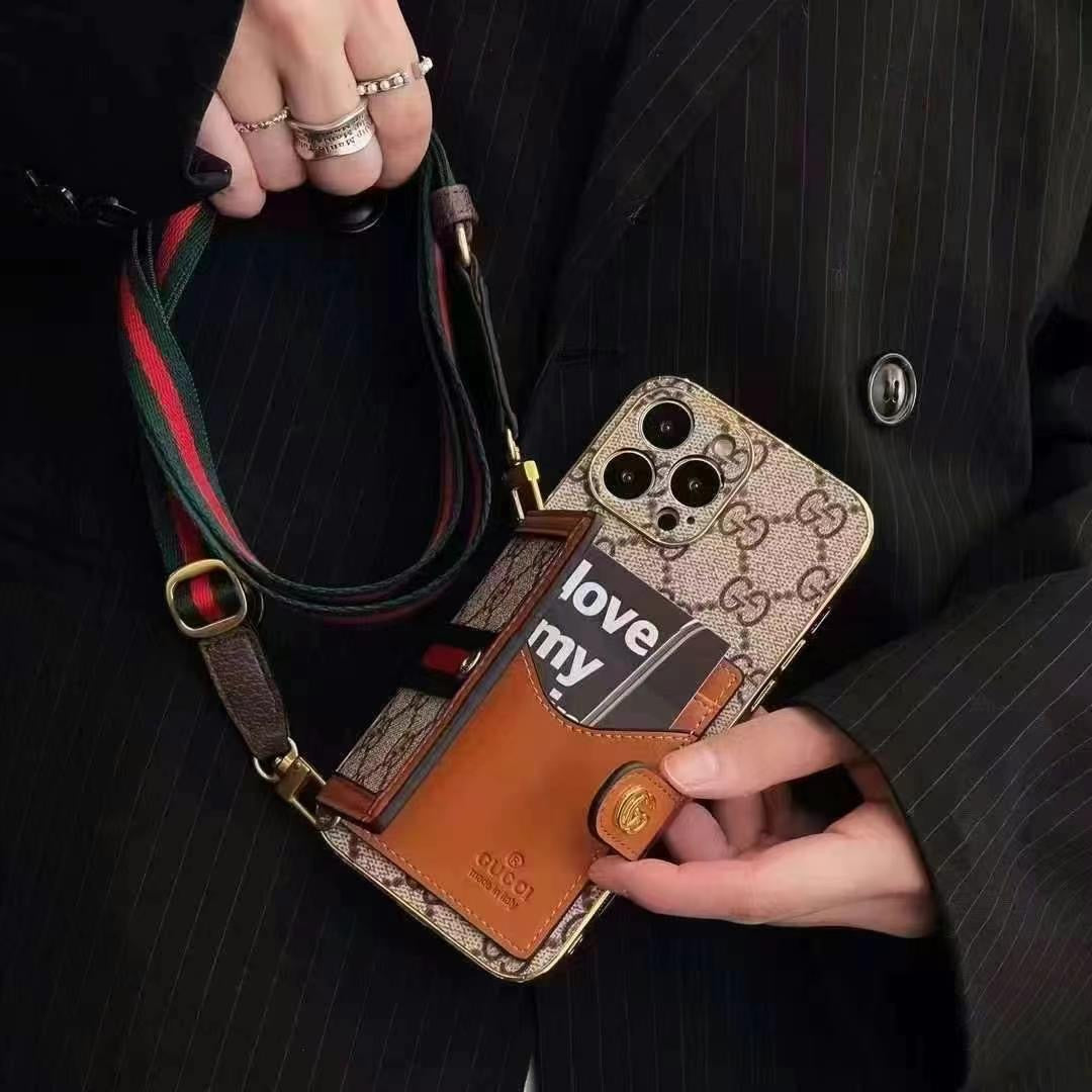 Luxus-Hülle für iPhone mit Umhängetasche