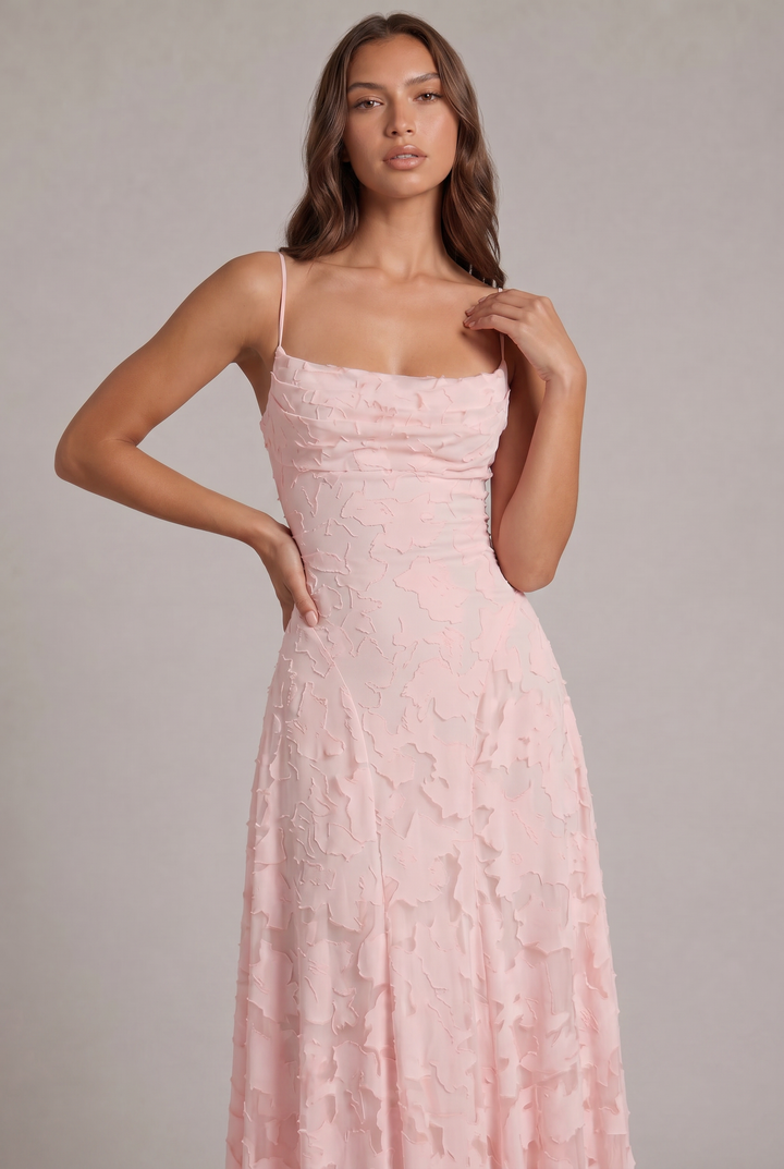 Olivia Maxikleid - Elegantes Abendkleid mit floralem Muster