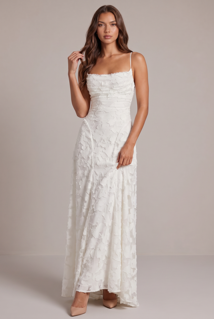 Olivia Maxikleid - Elegantes Abendkleid mit floralem Muster