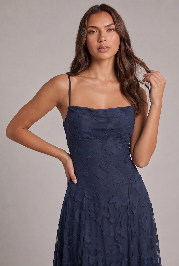 Olivia Maxikleid - Elegantes Abendkleid mit floralem Muster