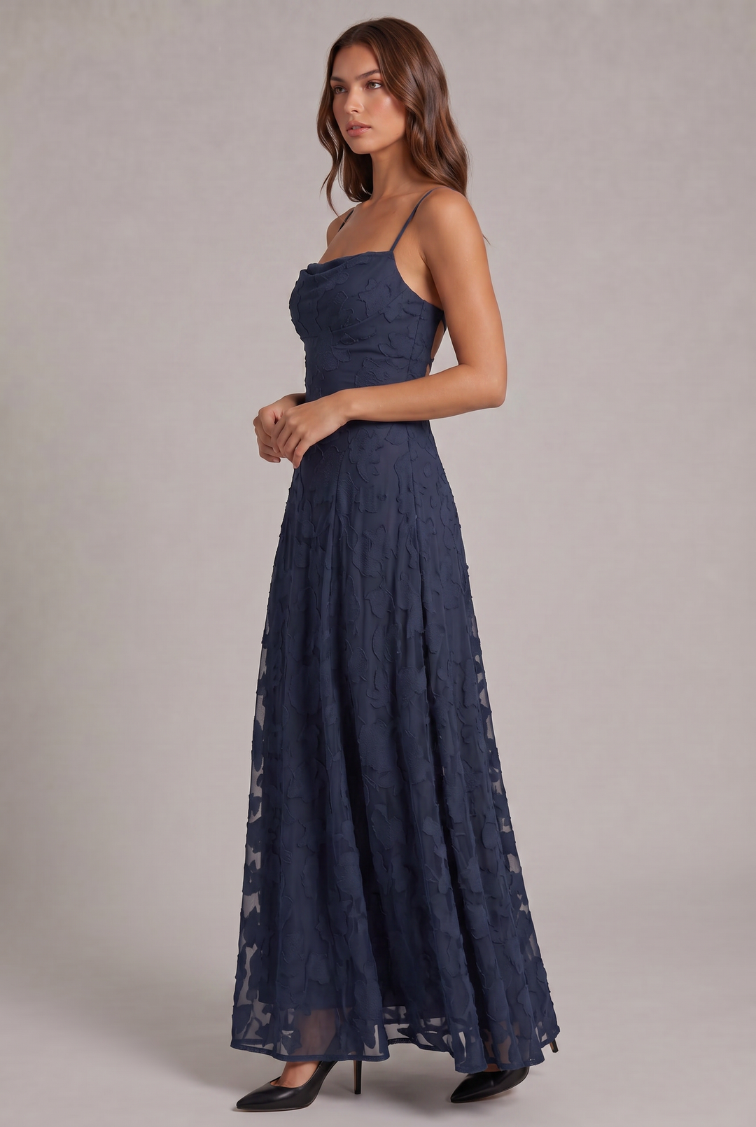 Olivia Maxikleid - Elegantes Abendkleid mit floralem Muster