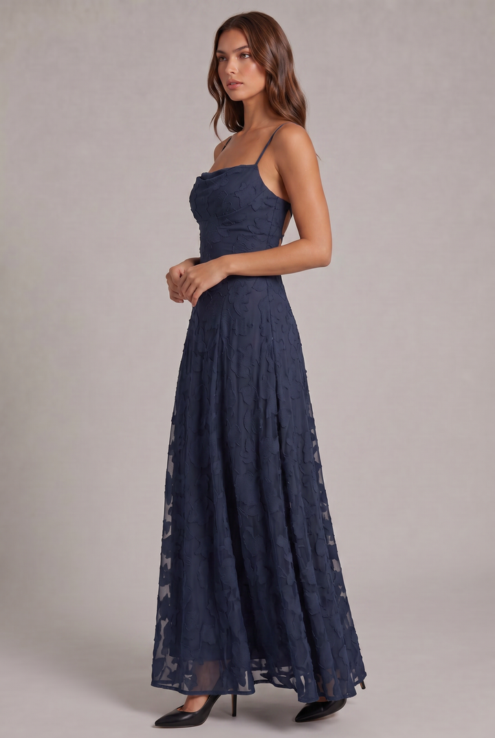 Olivia Maxikleid - Elegantes Abendkleid mit floralem Muster