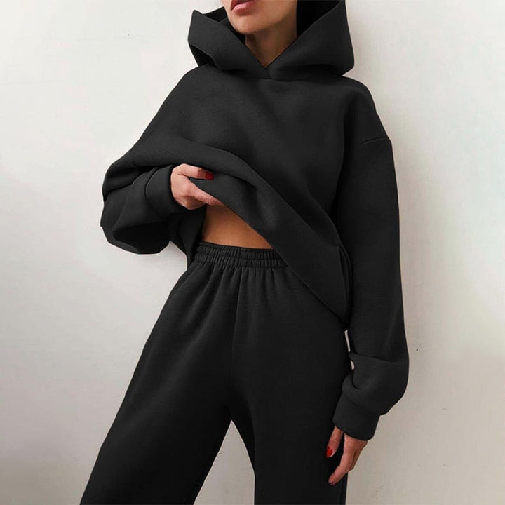 Damen-Jogger-Set | 2-teilig: Hoodie & Hose mit Stretchbund