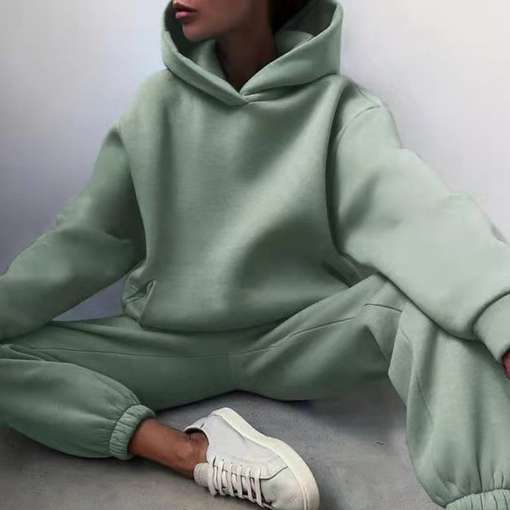 Damen-Jogger-Set | 2-teilig: Hoodie & Hose mit Stretchbund