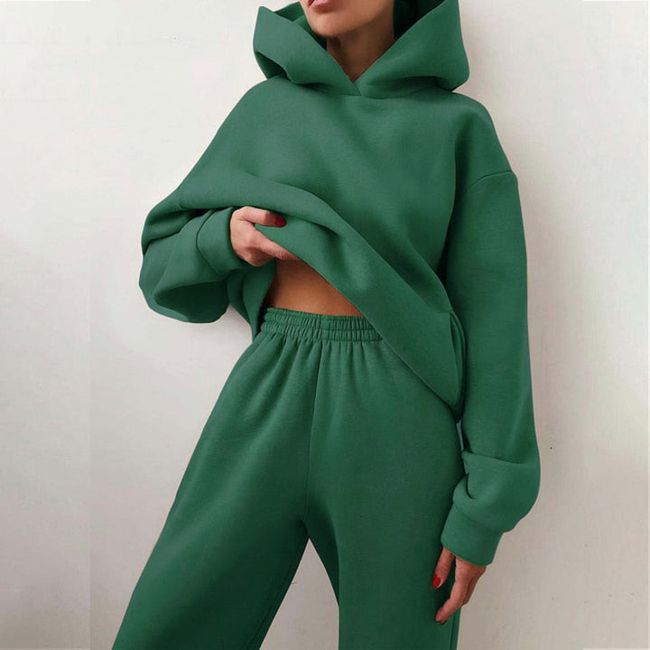 Damen-Jogger-Set | 2-teilig: Hoodie & Hose mit Stretchbund