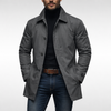 Leichte Herren-Trenchjacke mit spitzem Kragen und Knopfleiste
