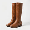 Kniehohe Reitstiefel mit Schnallenverschluss - Sheryl