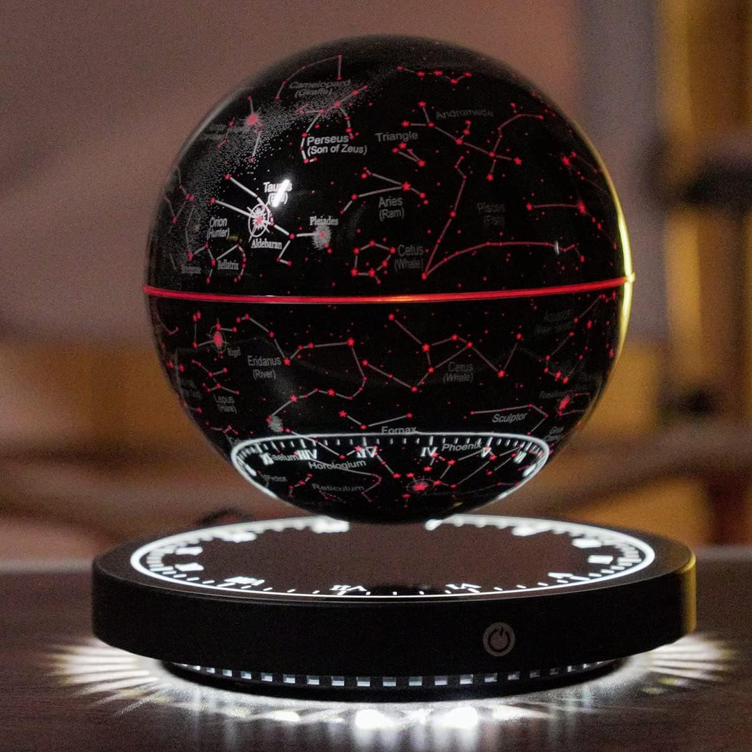 Schwebende Sternenkarte „Konstellation" – Lampe mit Magnetschwebung