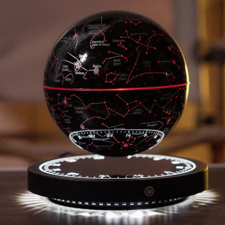 Schwebende Sternenkarte „Konstellation" – Lampe mit Magnetschwebung