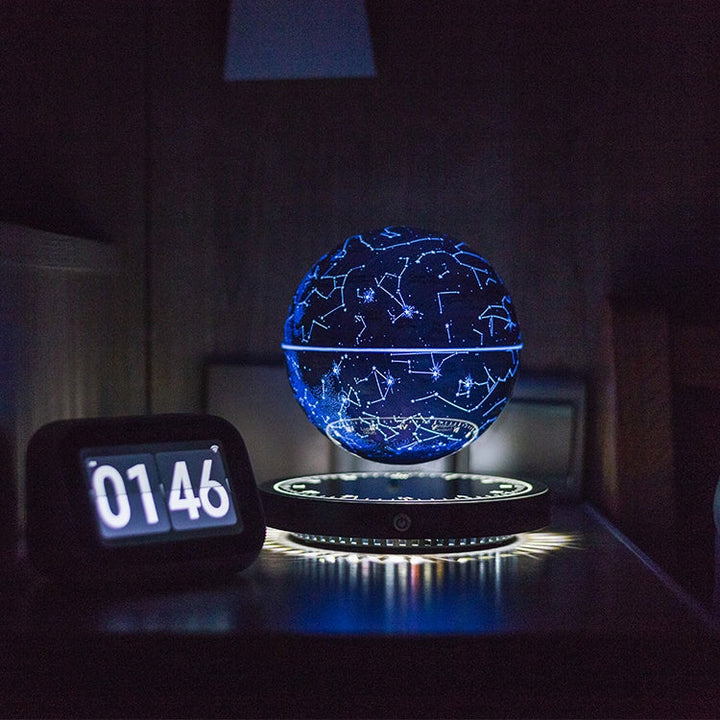 Schwebende Sternenkarte „Konstellation" – Lampe mit Magnetschwebung