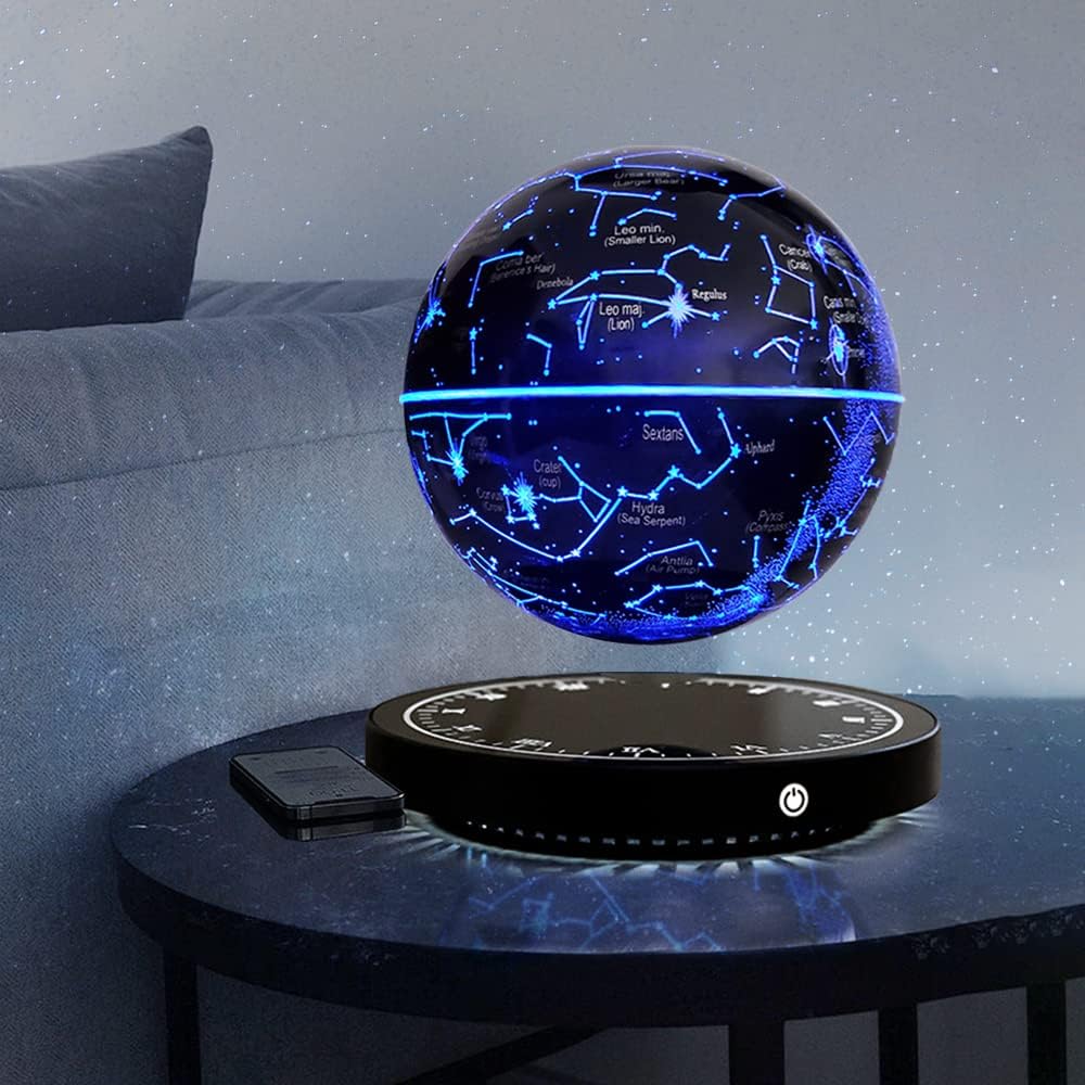 Schwebende Sternenkarte „Konstellation" – Lampe mit Magnetschwebung