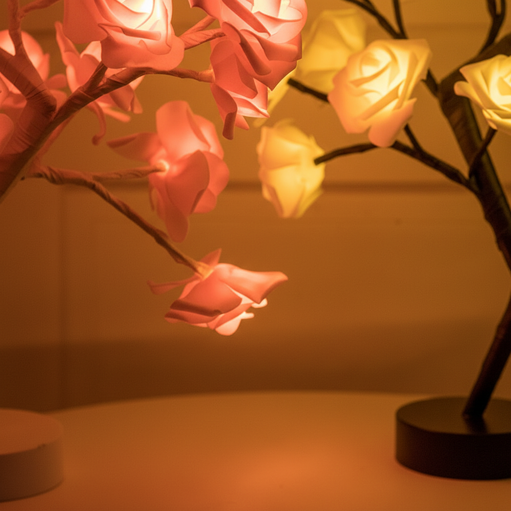 Künstliche Rosenbaumlampe - RoseAura