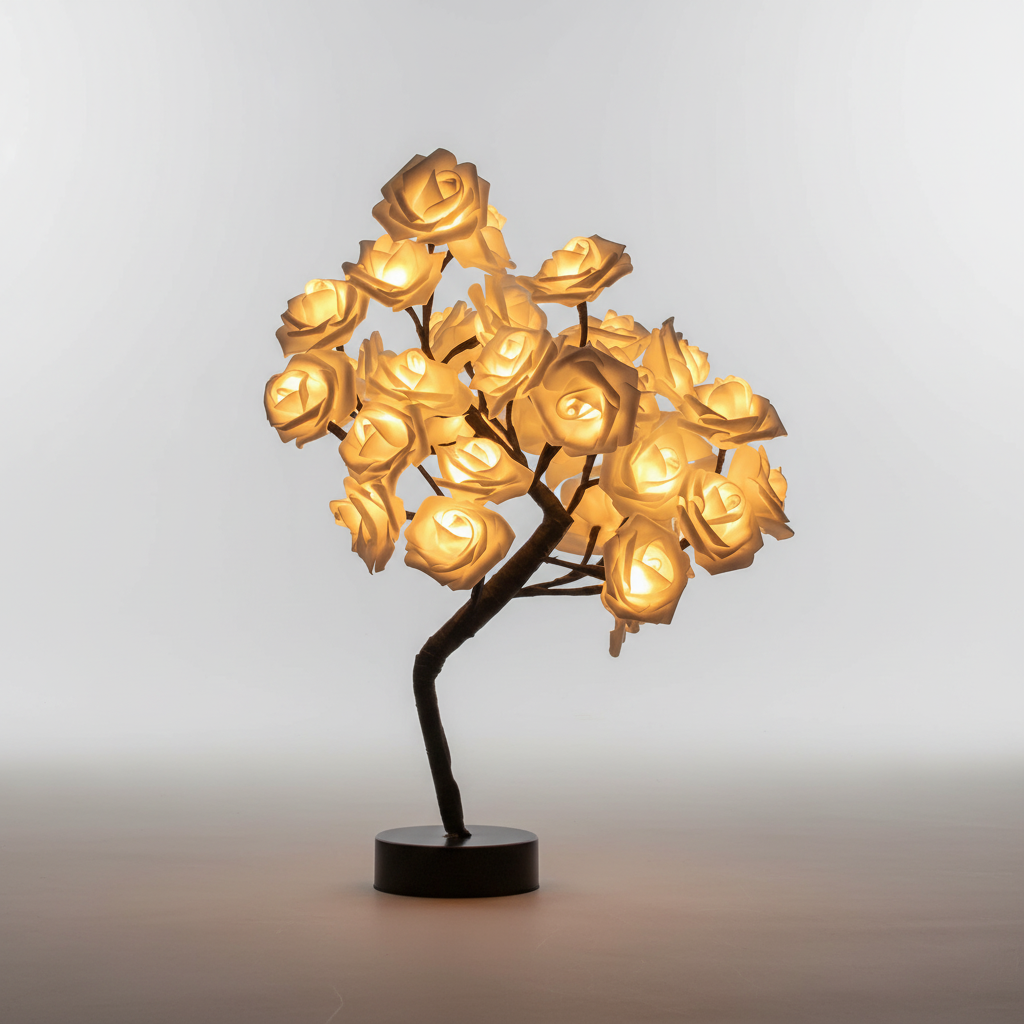 Künstliche Rosenbaumlampe - RoseAura