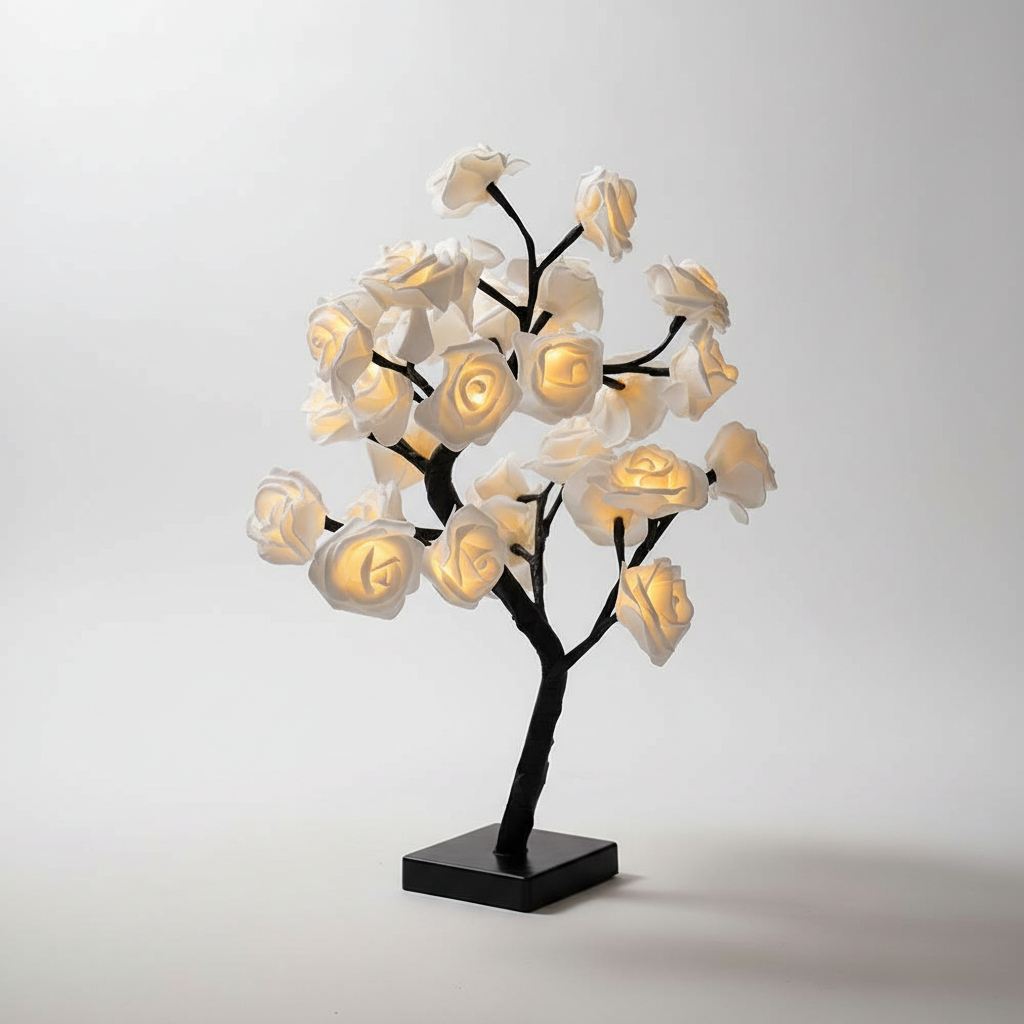 Künstliche Rosenbaumlampe - RoseAura