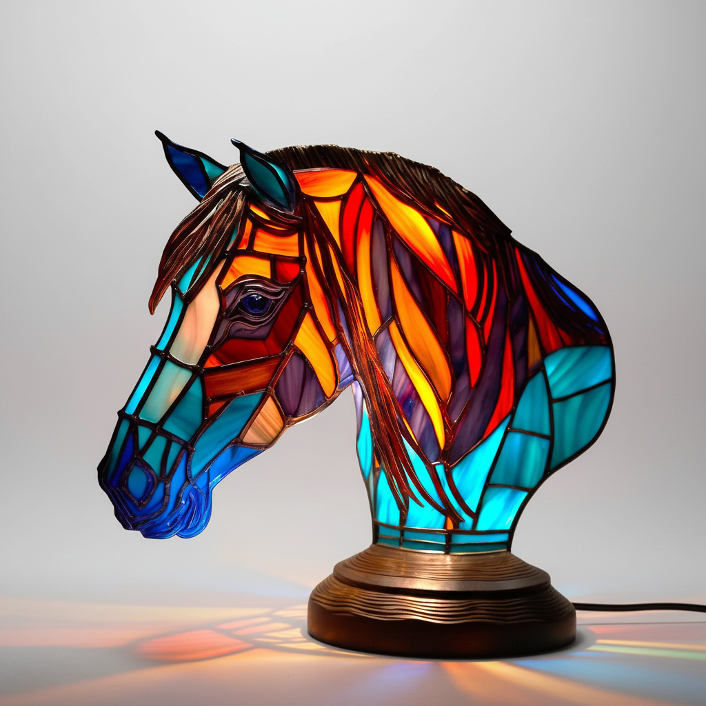Künstlerische Tischlampe - LightArt