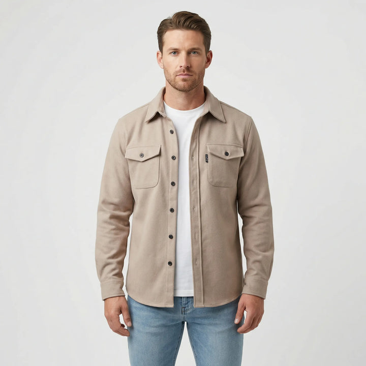 Overshirt mit langen Ärmeln und Brusttaschen - Pablo