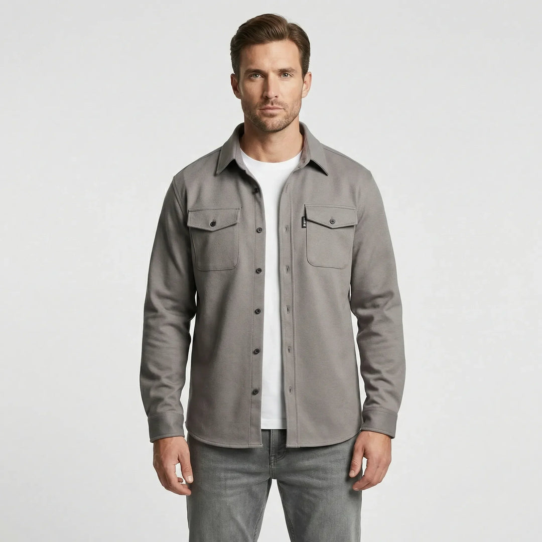 Overshirt mit langen Ärmeln und Brusttaschen - Pablo