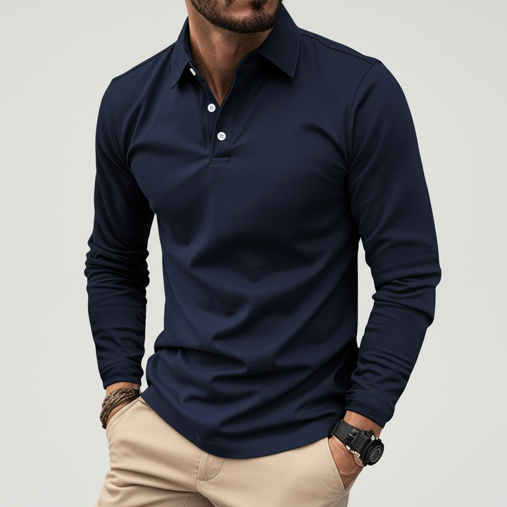 Langarm-Poloshirt - Vincent