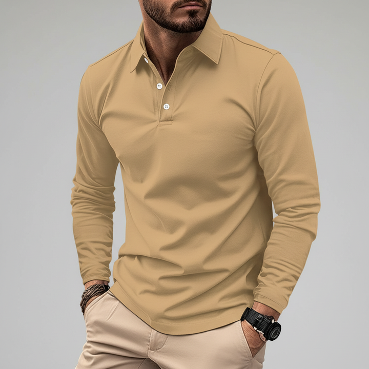 Langarm-Poloshirt - Vincent