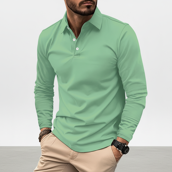 Langarm-Poloshirt - Vincent