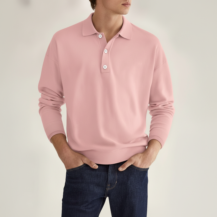 Langarm-Poloshirt - Vincent