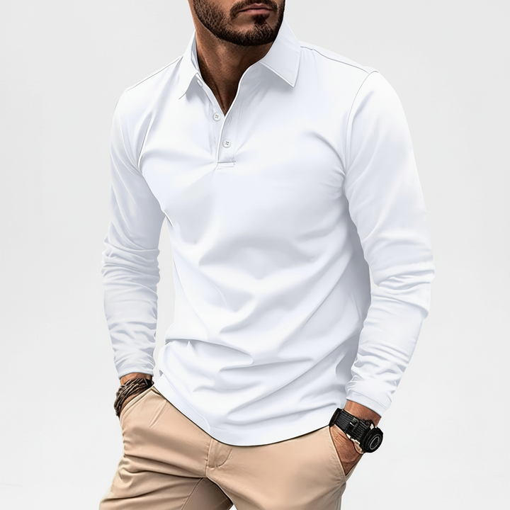 Langarm-Poloshirt - Vincent