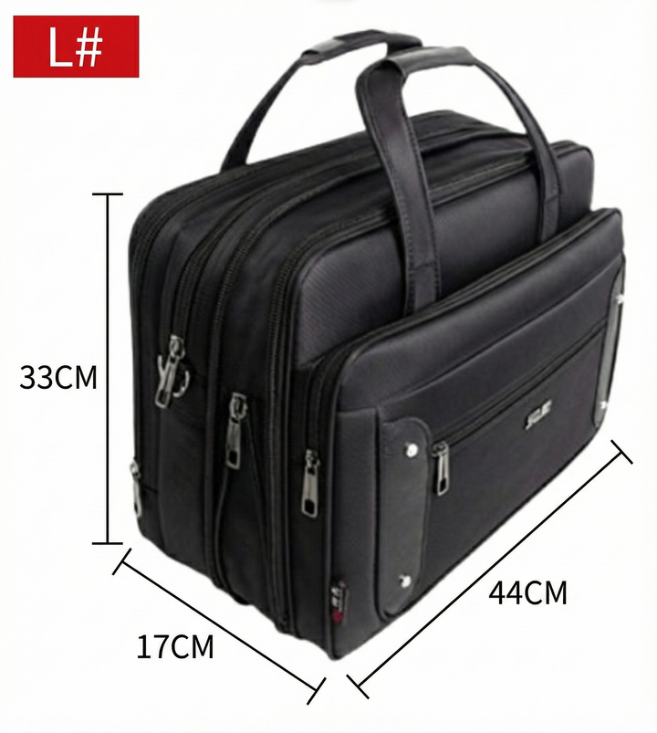 Business-Laptoptasche aus Canvas für Herren