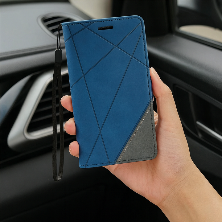 Klappbare Lederhülle für Smartphone