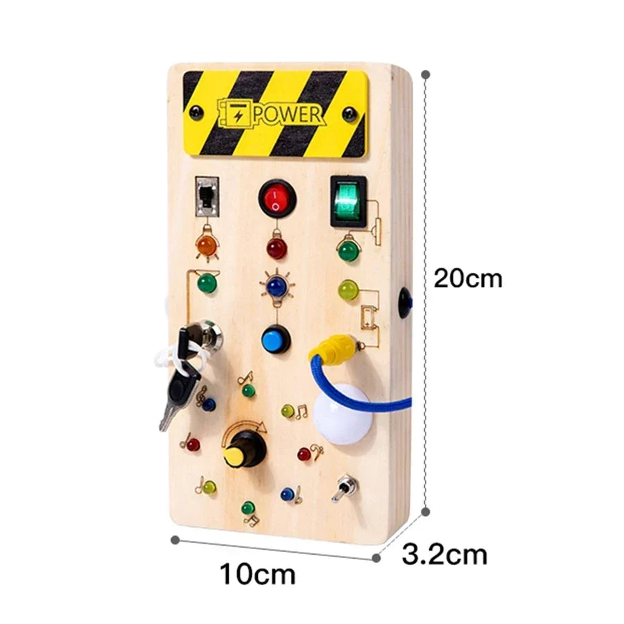 Montessori LED-Beschäftigungsbrett – Spielerisch lernen