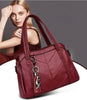 Lederhandtasche | Geräumiger und gut organisierter Shopper für Damen