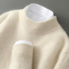 Eleganter Kaschmir-Stehkragenpullover für Damen