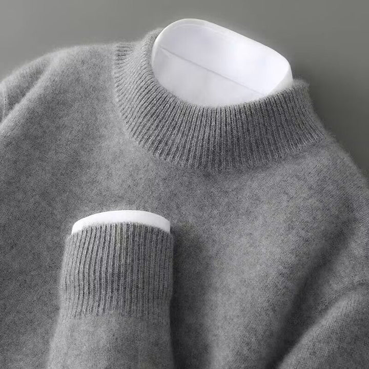 Eleganter Kaschmir-Stehkragenpullover für Damen