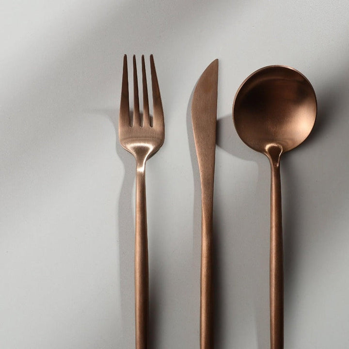 Luxus-Besteckset aus Edelstahl – Design in Gold | 24 Teile / 48 Teile