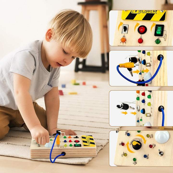 Montessori LED-Beschäftigungsbrett – Spielerisch lernen